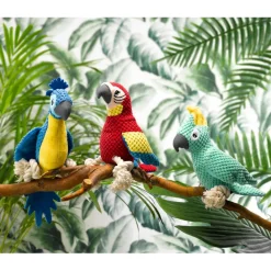 Ygo Speeltje PELUCHE Papegaai Blauw| Huisdierspeelgoed