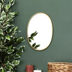 Ygo Spiegel CONTREZI Ovaal Met. Goud| Spiegels|Spiegels