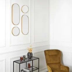 Ygo Spiegel VERSA S/4 Ovaal/Rond Goud| Spiegels|Spiegels