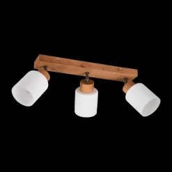 Ygo Spot ASSAM 3Del. Hout/Glas Wit| Spots