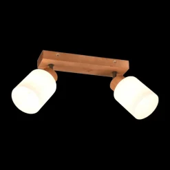 Ygo Spot ASSAM Hout/Glas Wit| Spots