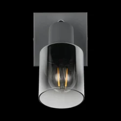 Ygo Spot CADIZ 1Del. Met./Glas Antraciet| Wandlampen
