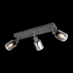 Ygo Spot CADIZ 3Del. Met./Glas Antraciet| Wandlampen