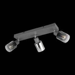 Ygo Spot CADIZ 3Del. Met./Glas Antraciet| Wandlampen