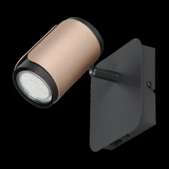 Ygo Spot GILLAN 1Del. Zwart/Coffee| Spots