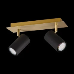 Ygo Spot MARLEY 2-Delig Metaal Zwart/Goud| Spots