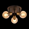 Ygo Spot OSIRA 3Del. Zwart/Glas Amber| Spots