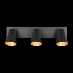 Ygo Spot SHARP 3Del. Met. Zwart/Goud| Spots