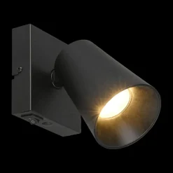 Ygo Spot SHARP 1Del. Met. Zwart/Goud| Spots