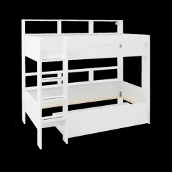Ygo Stapelbed STITCH 90x200 Wit (Incl. Bedlade en Bodems)| Slaapkamer|Bedden