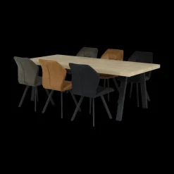 Ygo Stoel ALECIO Softyl Steel| Stoelen