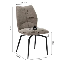 Ygo Stoel ANETA Draaibaar Zand| Stoelen