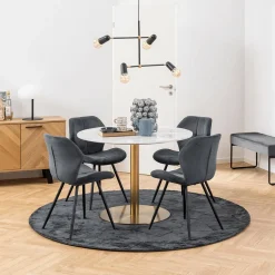 Ygo Stoel DITTE Holly Anthracite 28| Stoelen