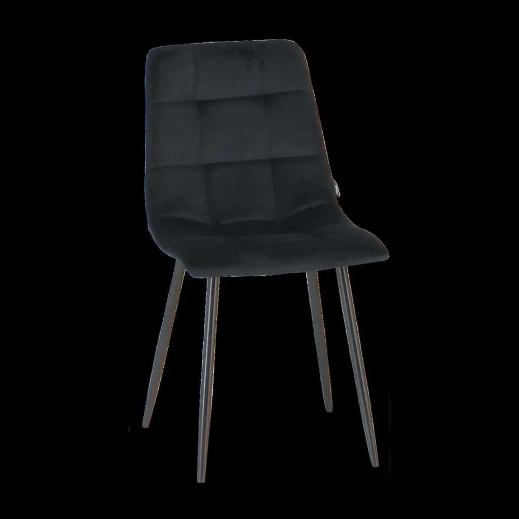 Ygo Stoel DODGE Velvet Black| Stoelen