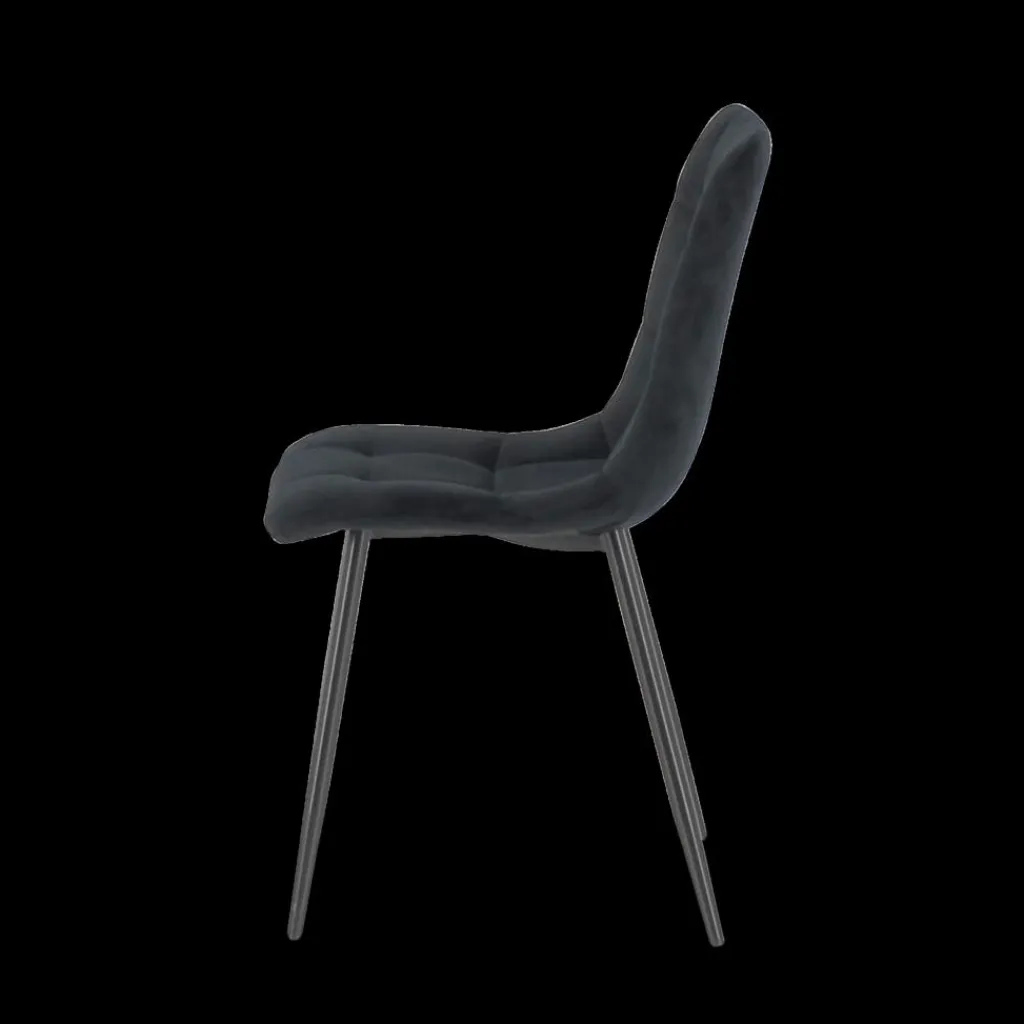 Ygo Stoel DODGE Velvet Black| Stoelen