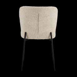 Ygo Stoel DORIEN Bouclé Beige| Stoelen