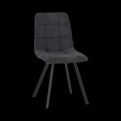 Ygo Stoel ERVI Bouclé Donkergrijs| Stoelen