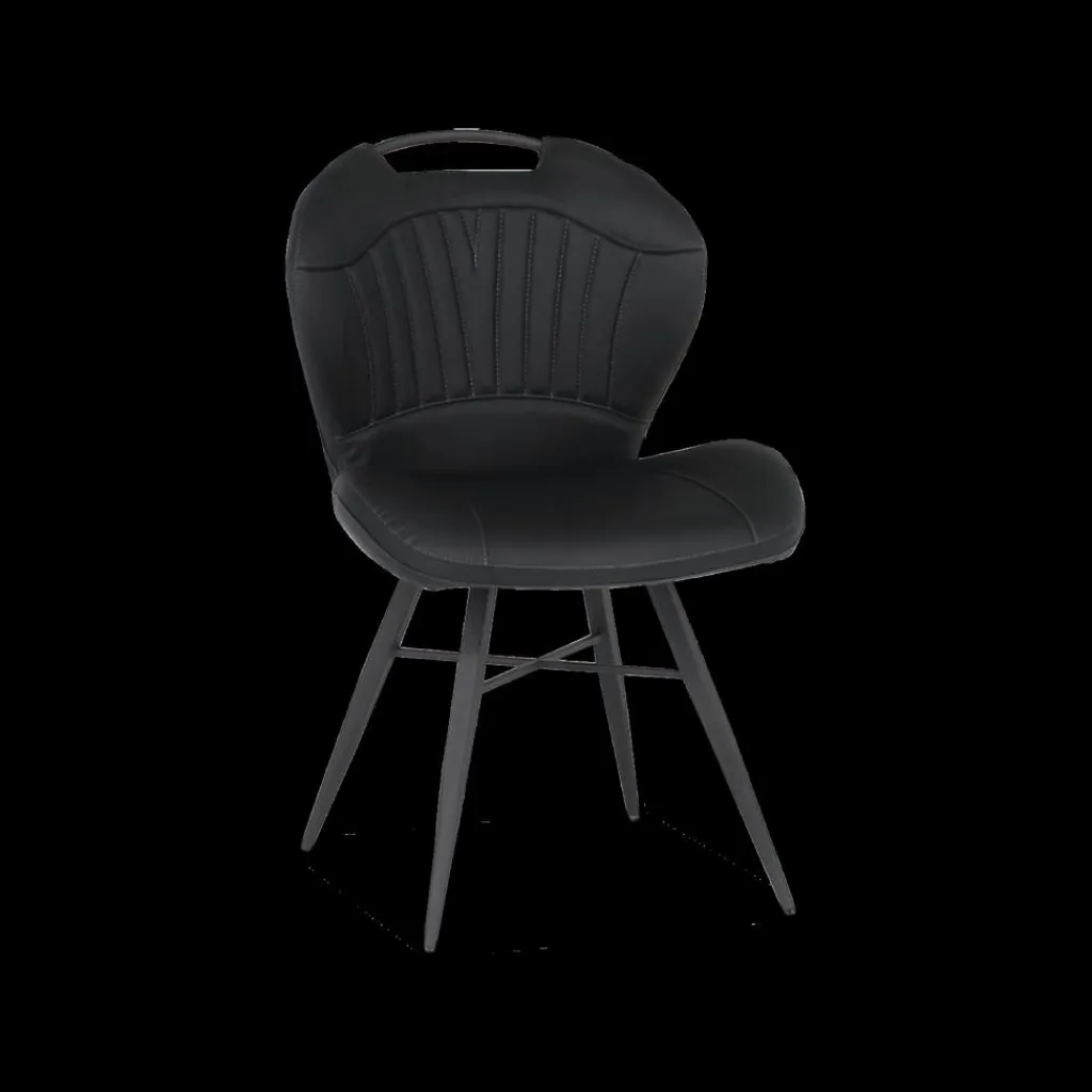 Ygo Stoel FALL Eco PU Nero| Stoelen