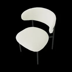 Ygo Stoel FJERRE Bouclé Ecru| Stoelen