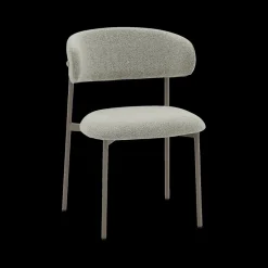 Ygo Stoel FJERRE Bouclé Grijs| Stoelen