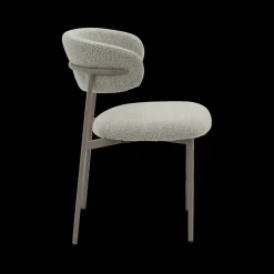 Ygo Stoel FJERRE Bouclé Grijs| Stoelen