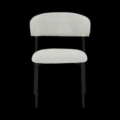 Ygo Stoel FJERRE Bouclé Lichtgrijs| Stoelen