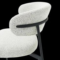 Ygo Stoel FJERRE Bouclé Lichtgrijs| Stoelen