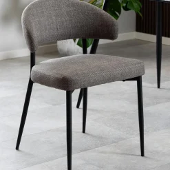 Ygo Stoel FRIDA Basel Grey/Brown| Stoelen