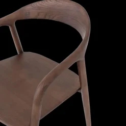 Ygo Stoel HJALMAR Ash Wood Walnut| Stoelen