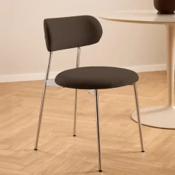 Ygo Stoel LYKKO Bruin/Chrome| Stoelen