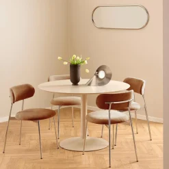 Ygo Stoel LYKKO Terracotta/Chrome| Stoelen