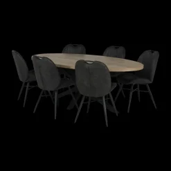 Ygo Stoel met Greep BRANDO Luxor Antraciet| Stoelen