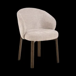 Ygo Stoel OKKE Juto Beige - Poot Smoked Oak| Stoelen