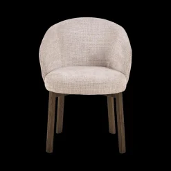 Ygo Stoel OKKE Juto Beige - Poot Smoked Oak| Stoelen
