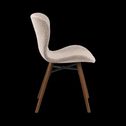 Ygo Stoel PLATS Monza Beige - Poot Walnoot| Stoelen