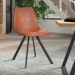 Ygo Stoel TILLY PU Cognac| Stoelen