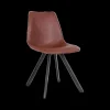Ygo Stoel TILLY PU Donkerbruin| Stoelen