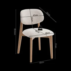 Ygo Stoel TILO Massief Eik Naturel| Stoelen