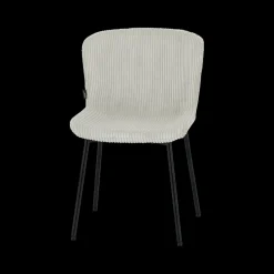 Ygo Stoel ZOEY Beige Ribfluweel| Stoelen