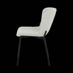 Ygo Stoel ZOEY Bouclé Lichtgrijs| Stoelen
