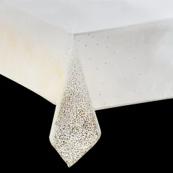 Ygo Tafelkleed GLINTS 360 Glitter Goud/Wit| Tafellinnen & -Textiel