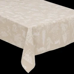 Ygo Tafelkleed WINTERLAND 360 Beige| Tafellinnen & -Textiel