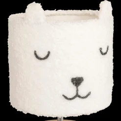 Ygo Tafellamp BEERTJE Hout/Kap Boucle Wit| Decoratieve Accessoires|Kinderverlichting