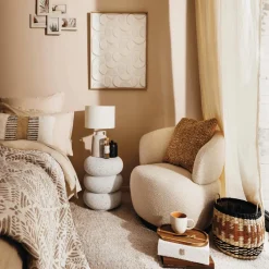 Ygo Tafellamp GUBIS Keramiek Beige| Tafellampen
