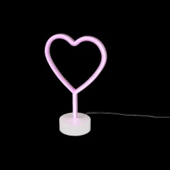 Ygo Tafellamp HEART Roze| Kinderverlichting|Decoratieve Accessoires