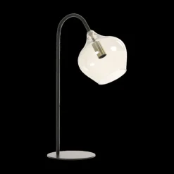 Ygo Tafellamp RAKEL Mat Zwart/Glas Smoke| Tafellampen