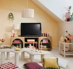 Ygo Tafellamp RONIA Beige m/Kap| Tafellampen