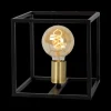 Ygo Tafellamp RUBEN 1Del. Zwart/Goud| Tafellampen
