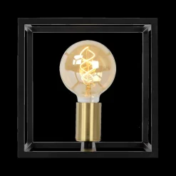 Ygo Tafellamp RUBEN 1Del. Zwart/Goud| Tafellampen
