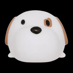 Ygo Tafellamp SCOTTI Hond Wit/Bruin| Decoratieve Accessoires|Kinderverlichting